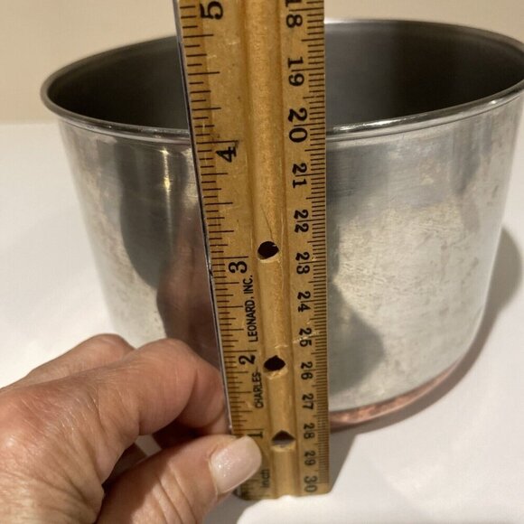 Revere Ware 1 1/2 Quart Stainless Steel Sauce Pan with Lid Clinton ILL USA VTG - Picture 9 of 11